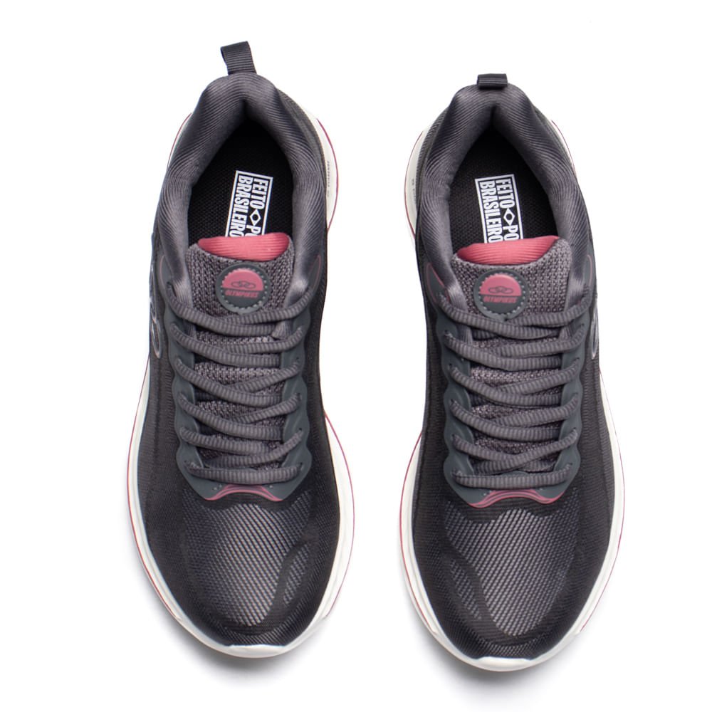 Tênis Feminino Olympikus Apolis 206 Evasense Cinza/Vinho Cinza 4