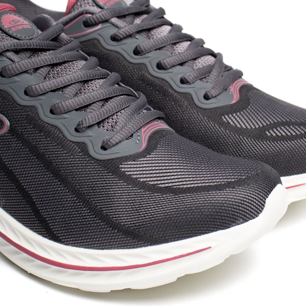 Tênis Feminino Olympikus Apolis 206 Evasense Cinza/Vinho Cinza 5