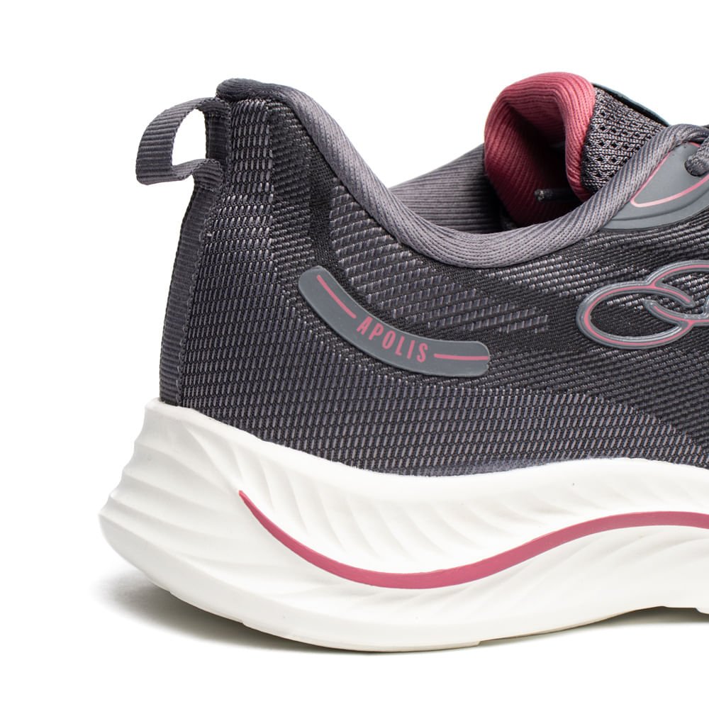 Tênis Feminino Olympikus Apolis 206 Evasense Cinza/Vinho Cinza 7