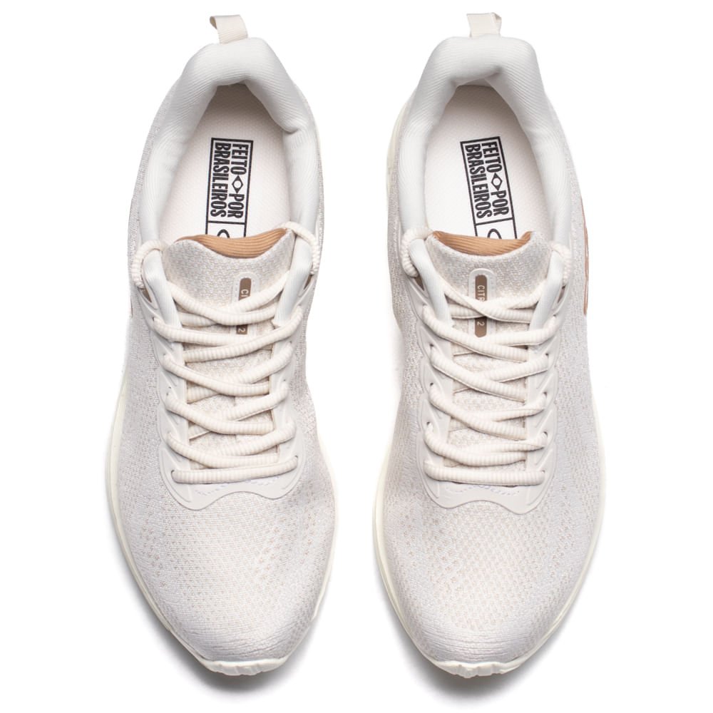 Tênis Feminino Olympikus Citrus 2 258 EVA Off White/Bege Branco 4