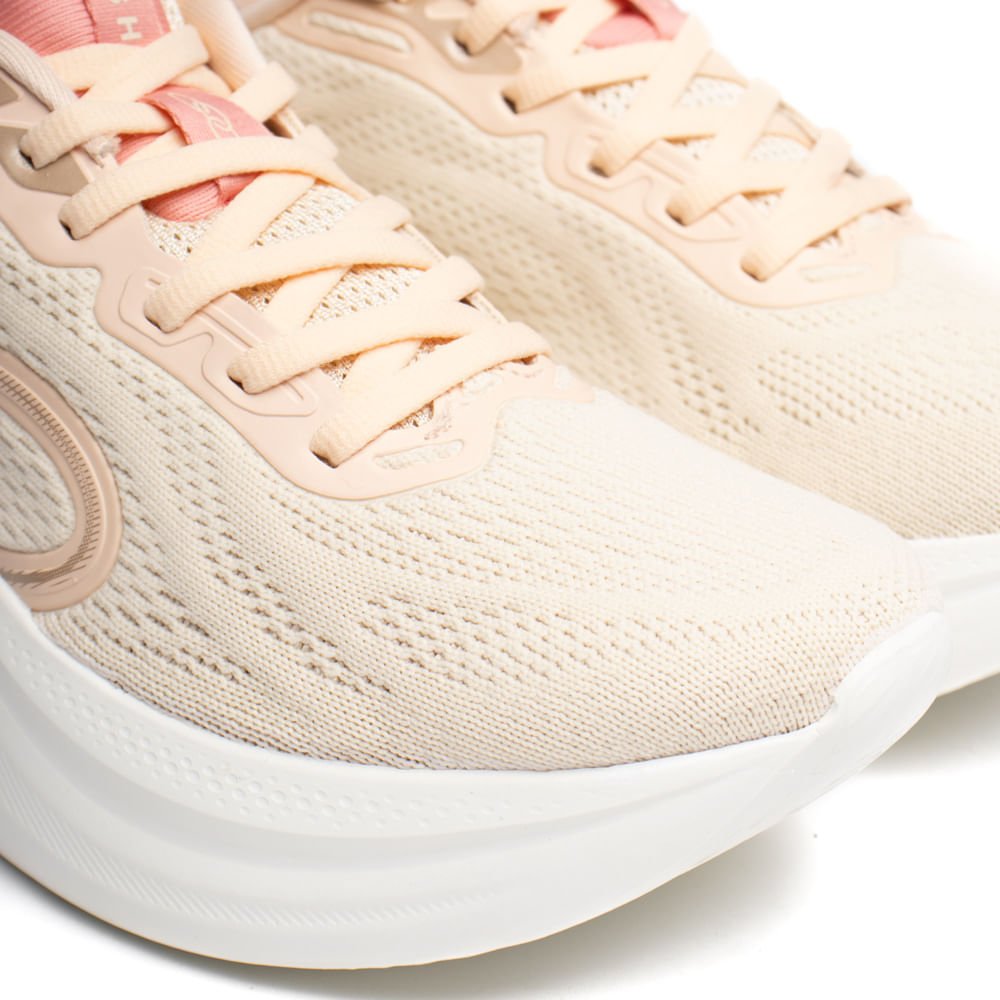 Tênis Feminino Olympikus Rush Hypersox Eleva+ Bege/Salmão Salmão 5