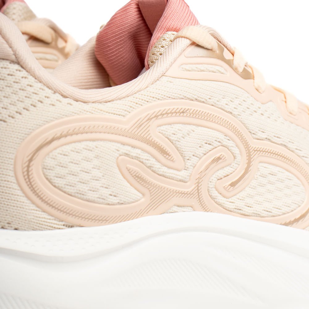 Tênis Feminino Olympikus Rush Hypersox Eleva+ Bege/Salmão Salmão 6