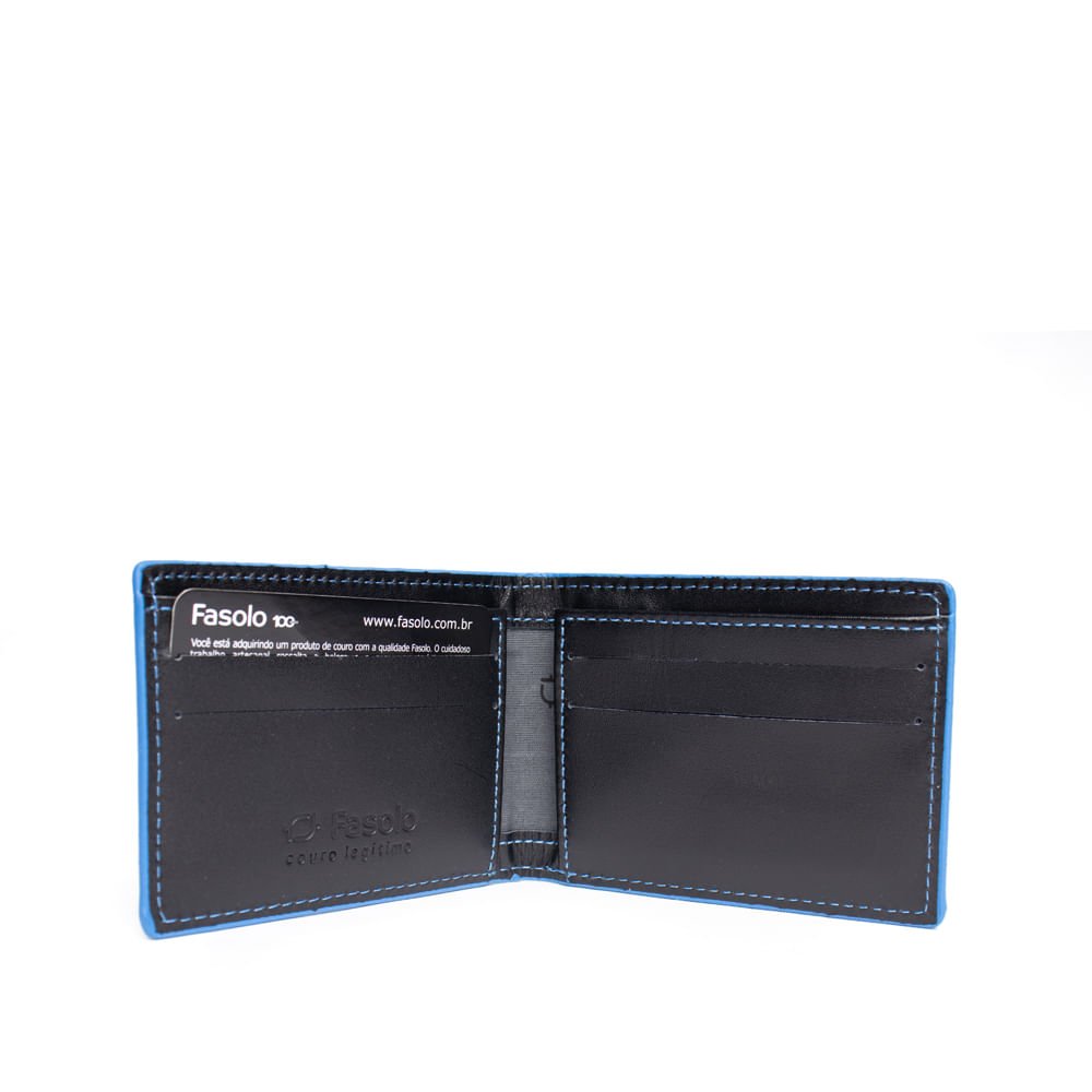 Carteira Masculina Fasolo K872033144 Couro Slim Preto Preto 3