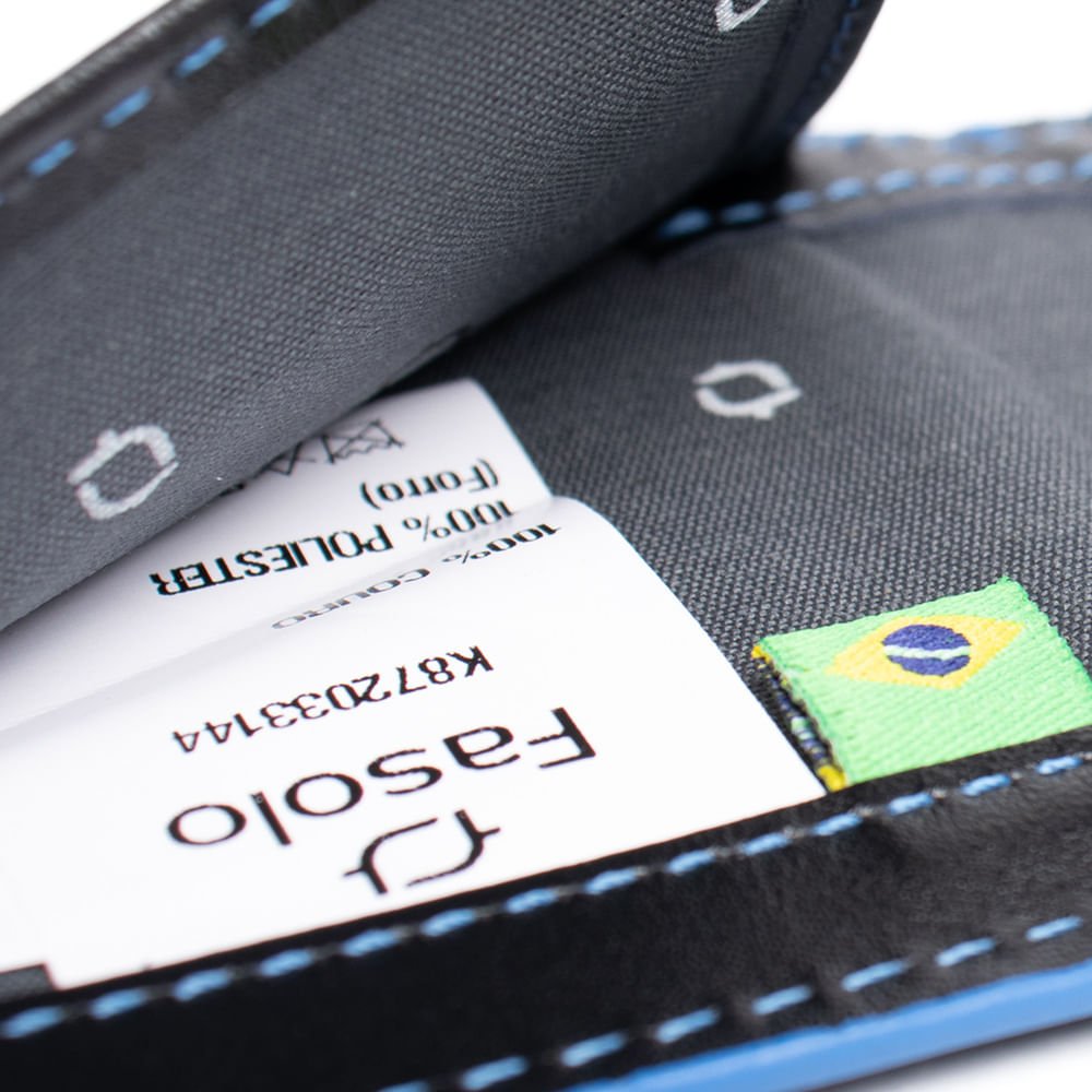 Carteira Masculina Fasolo K872033144 Couro Slim Preto Preto 6