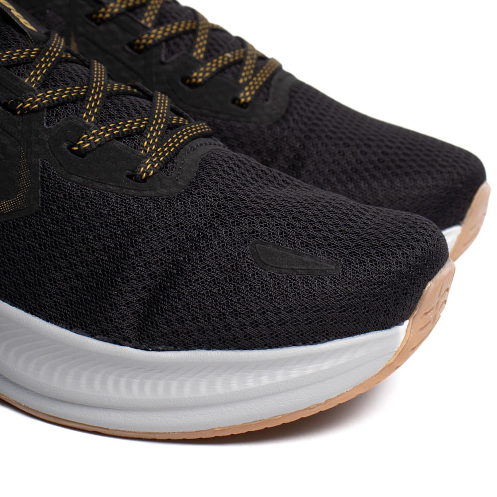 Tênis Masculino Mormaii Movii Corrida Treino Preto/Dourado Preto 5