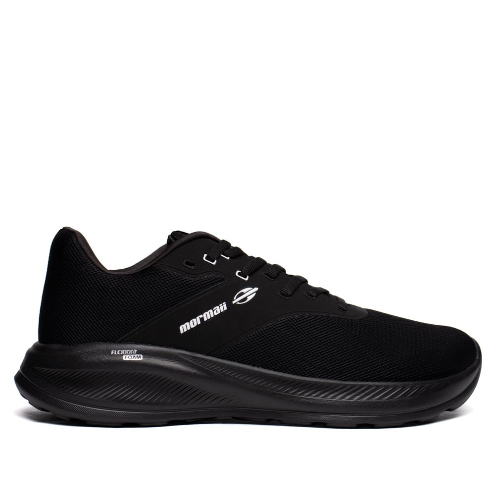Tênis Masculino Mormaii Energy Corrida Treino Preto/Branco