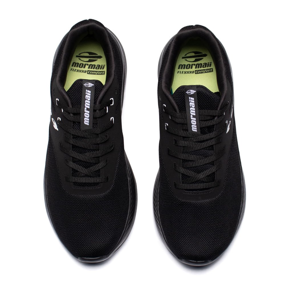 Tênis Masculino Mormaii Energy Corrida Treino Preto/Branco Preto 4