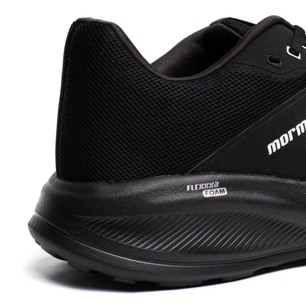 Tênis Masculino Mormaii Energy Corrida Treino Preto/Branco Preto 8