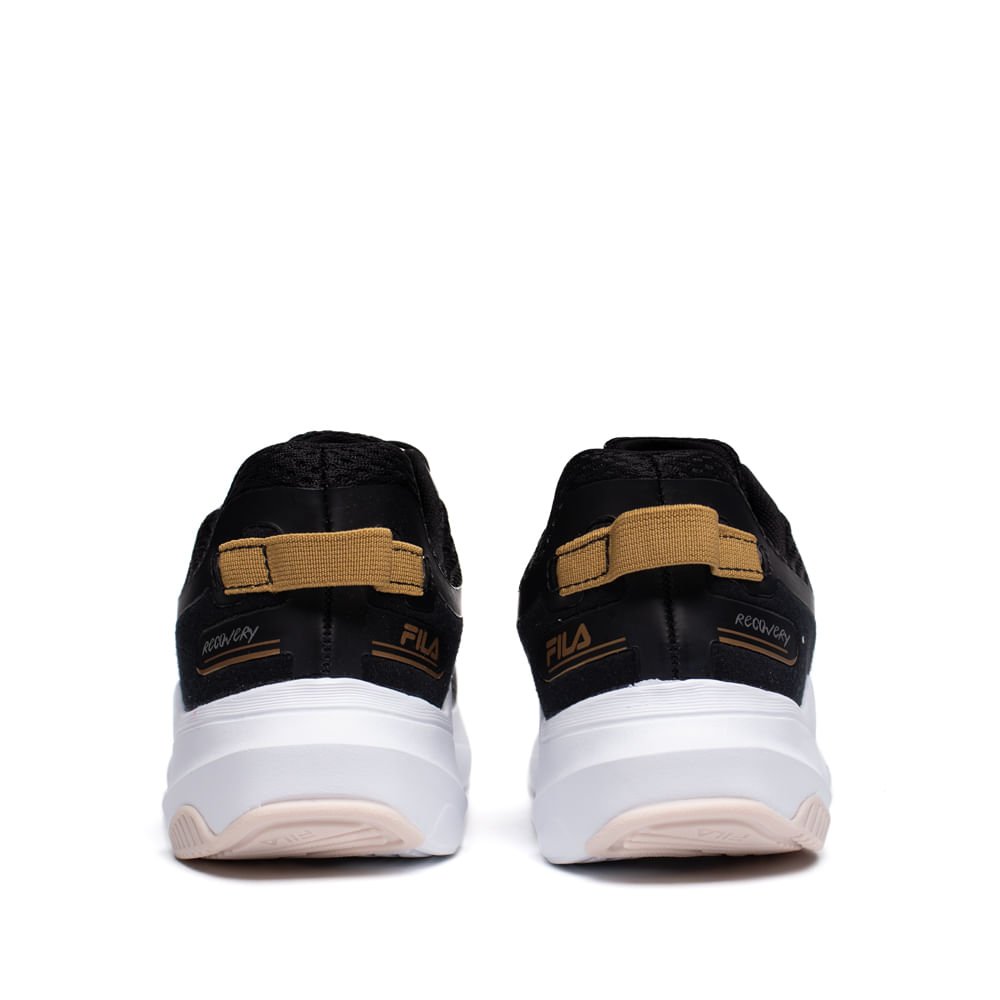 Tênis Feminino Fila Recovery Amortecimento Preto/Cinza Preto 3