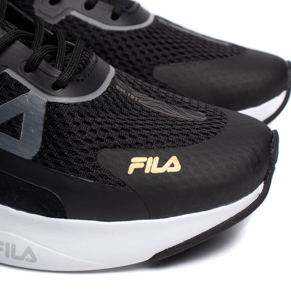 Tênis Feminino Fila Recovery Amortecimento Preto/Cinza Preto 5