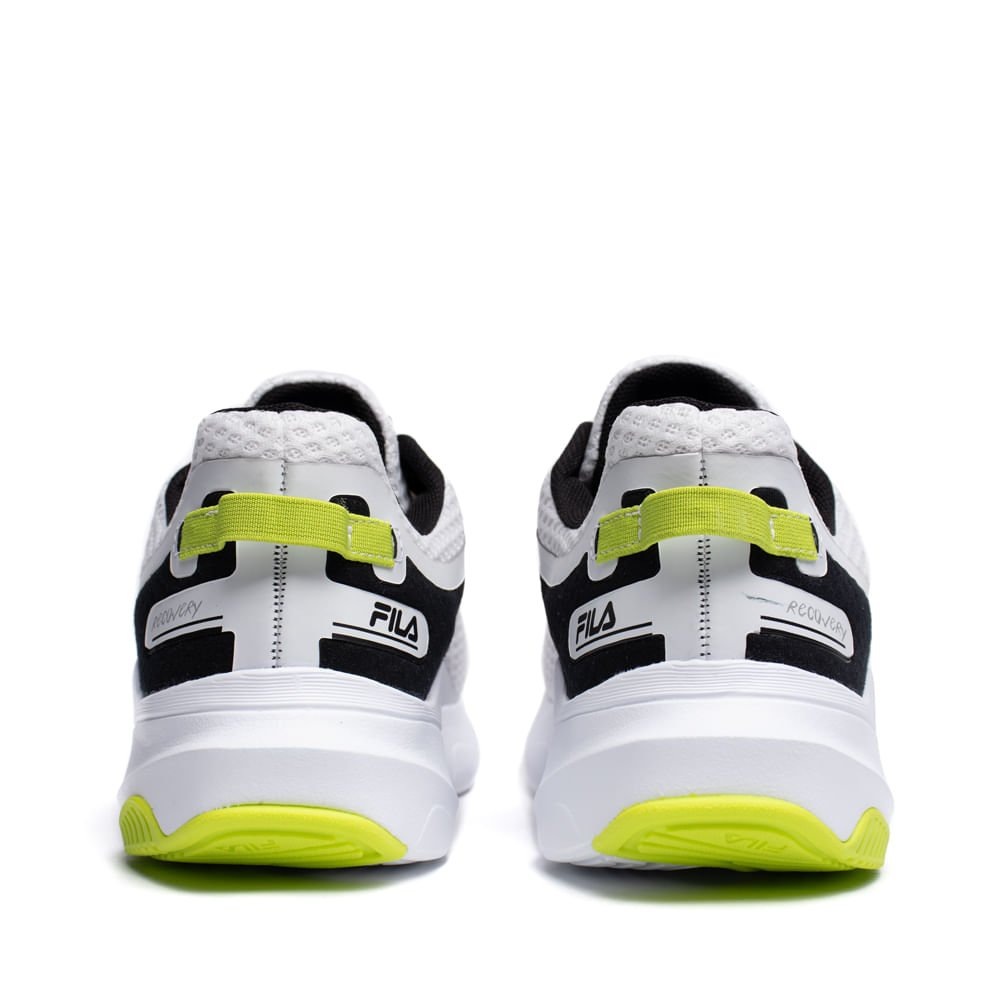 Tênis Masculino Fila Recovery Amortecimento Branco/Preto Branco 3