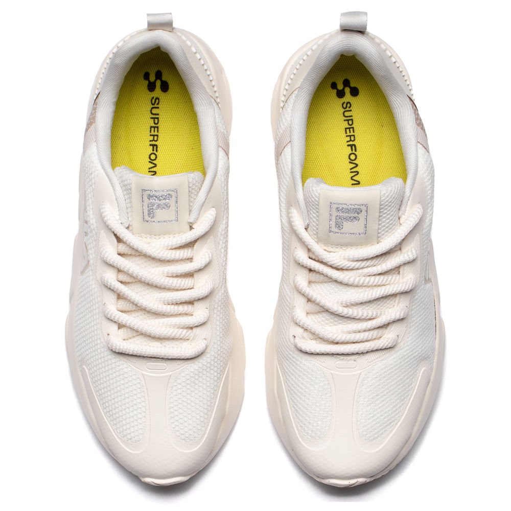 Tênis Feminino Fila Emotion Conforto Bege/Off White Bege 4