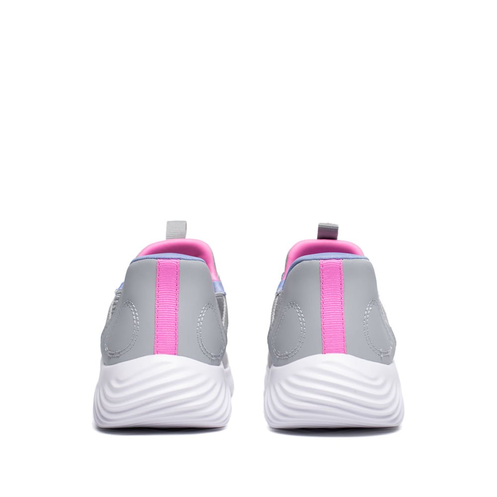 Tênis Infantil Skechers Bounder Simple Cute Conforto Cinza/R Cinza 3
