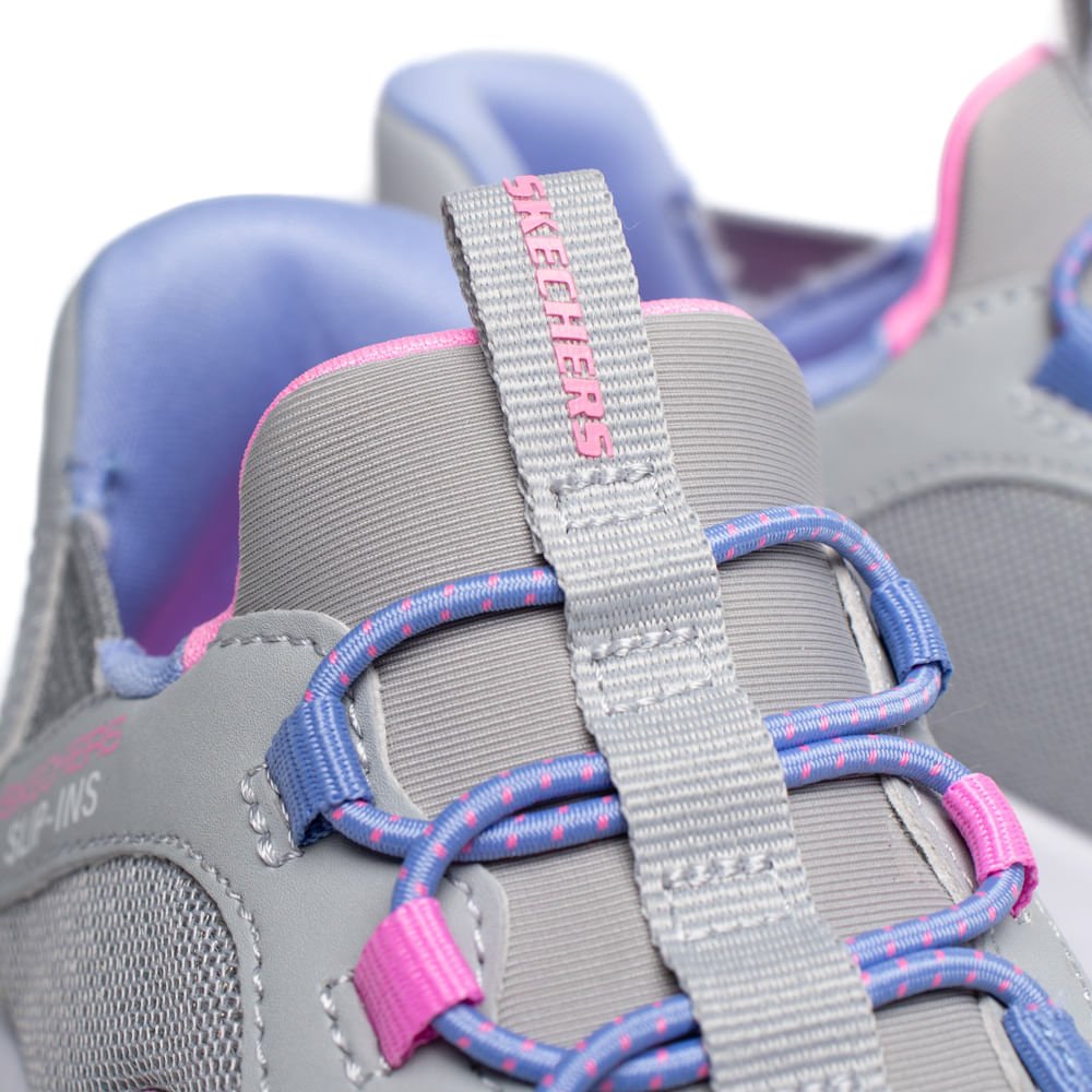 Tênis Infantil Skechers Bounder Simple Cute Conforto Cinza/R Cinza 7