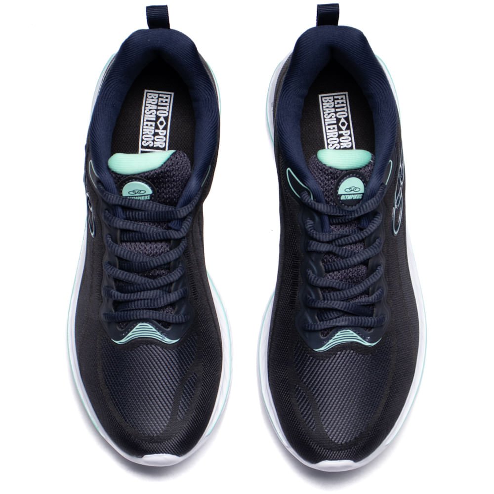 Tênis Feminino Olympikus Apolis 206 Evasense Marinho/Verde Azul Marinho 3