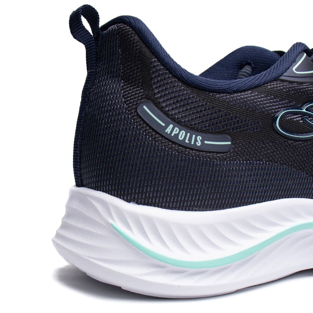 Tênis Feminino Olympikus Apolis 206 Evasense Marinho/Verde Azul Marinho 6