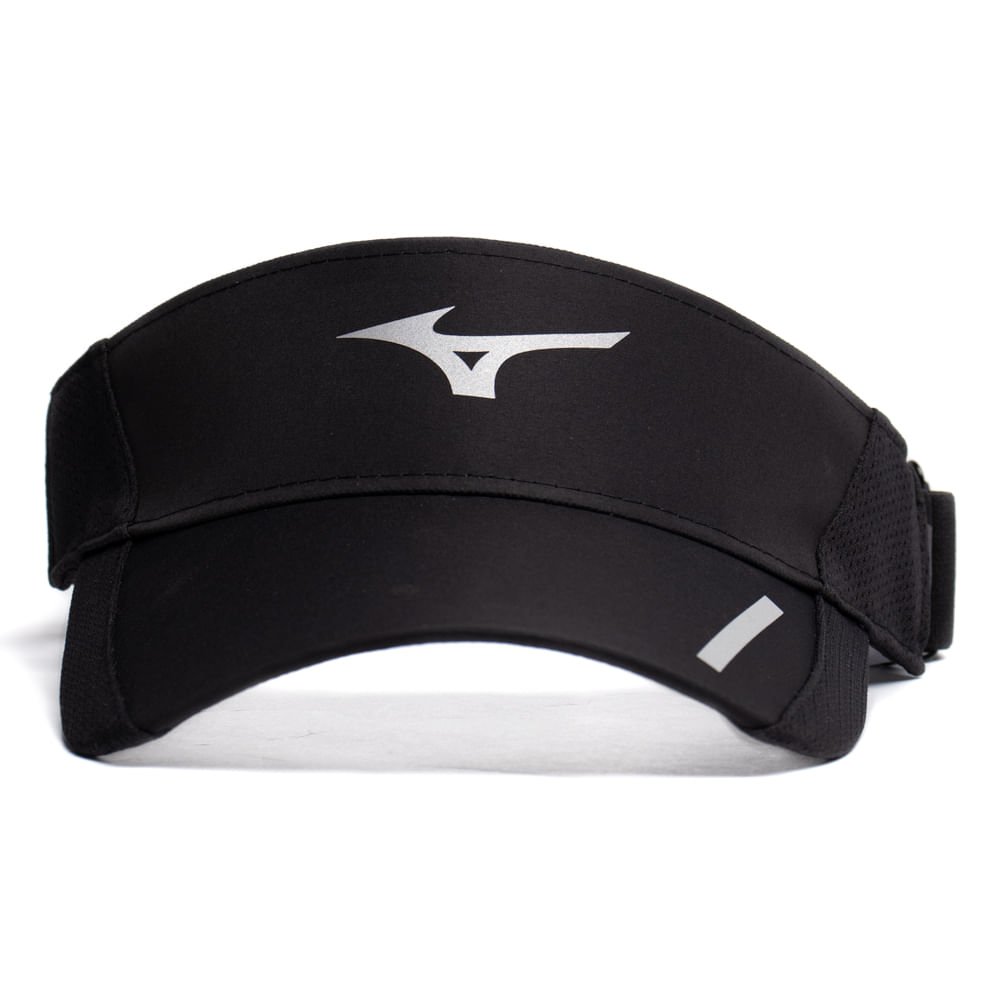 Viseira Unissex Mizuno Aero Ajustável Preto/Cinza Preto 2