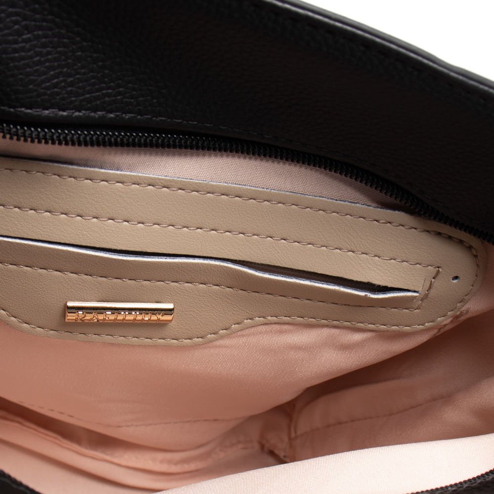 Bolsa Feminina Rafitthy Tote Média Preto Preto 4