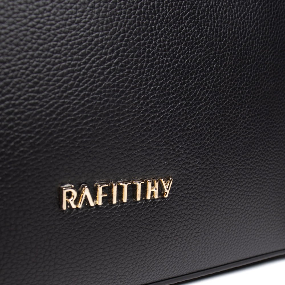 Bolsa Feminina Rafitthy Tote Média Preto Preto 6