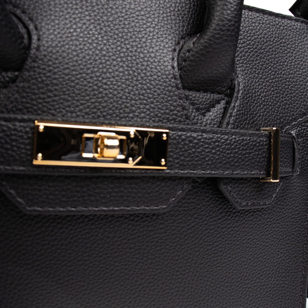 Bolsa Feminina Rafitthy Tote Pequena Preto Preto 5