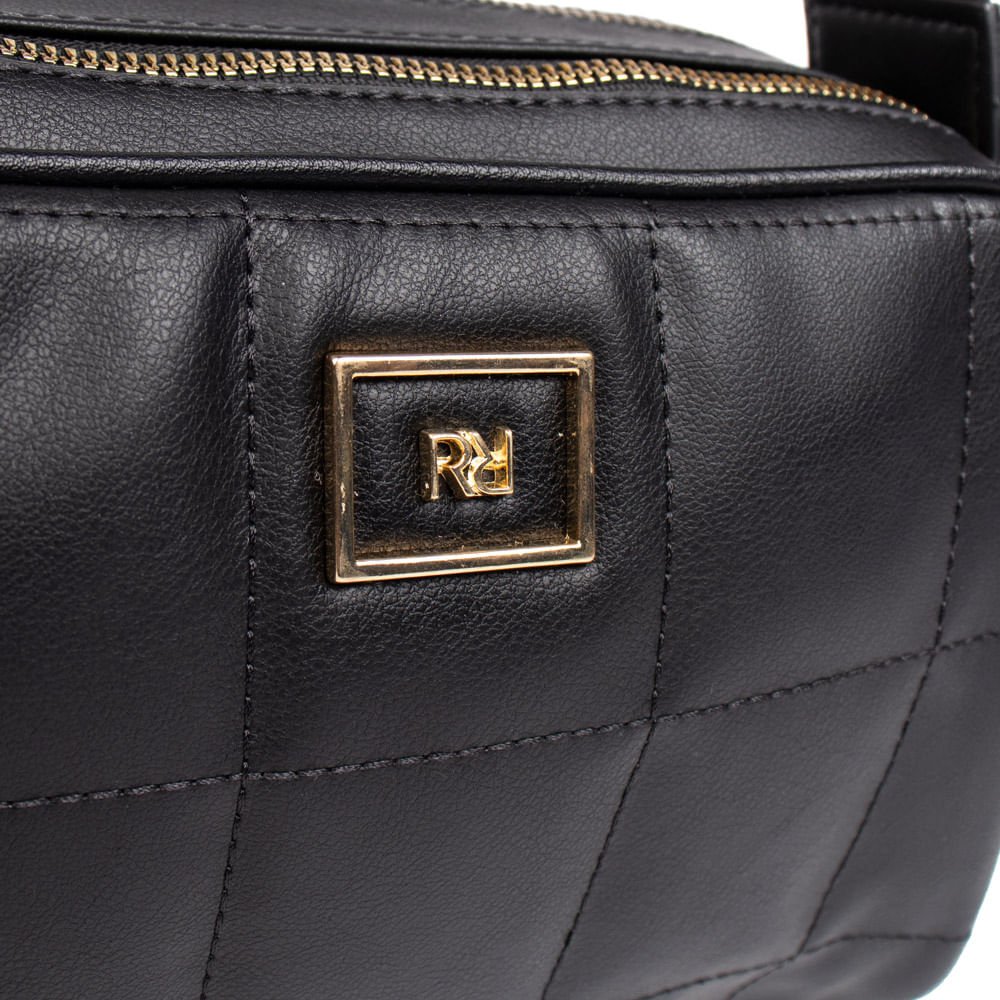 Bolsa Feminina Rafitthy Transversal Pequena Preto Preto 4