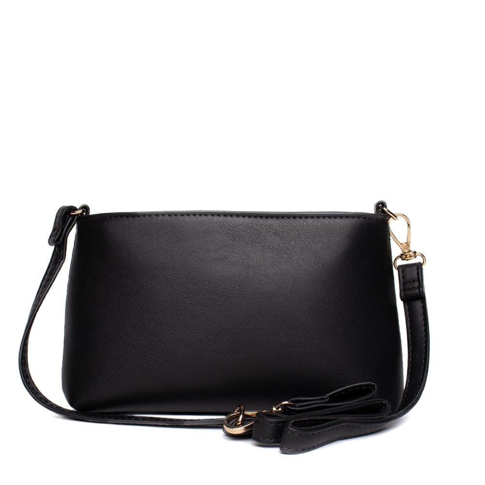 Bolsa Feminina Rafitthy Transversal Pequena Preto Preto 2