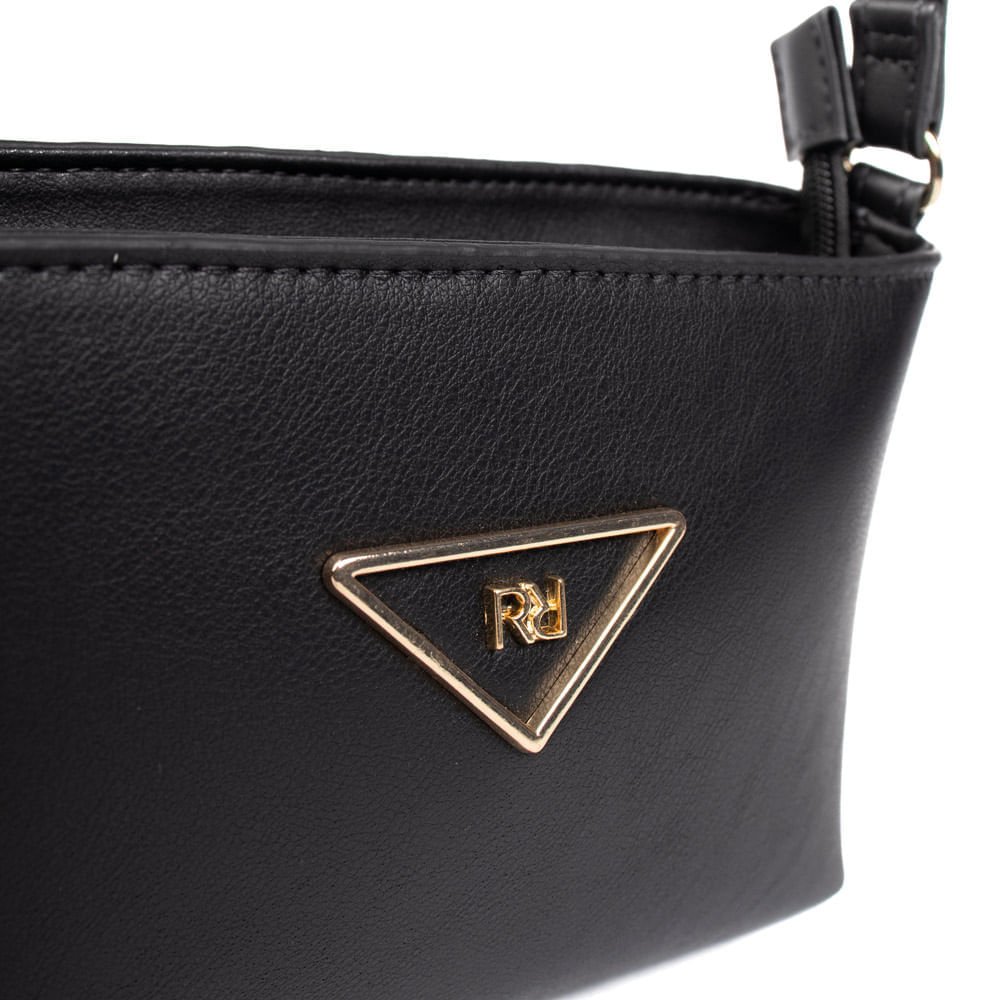 Bolsa Feminina Rafitthy Transversal Pequena Preto Preto 5