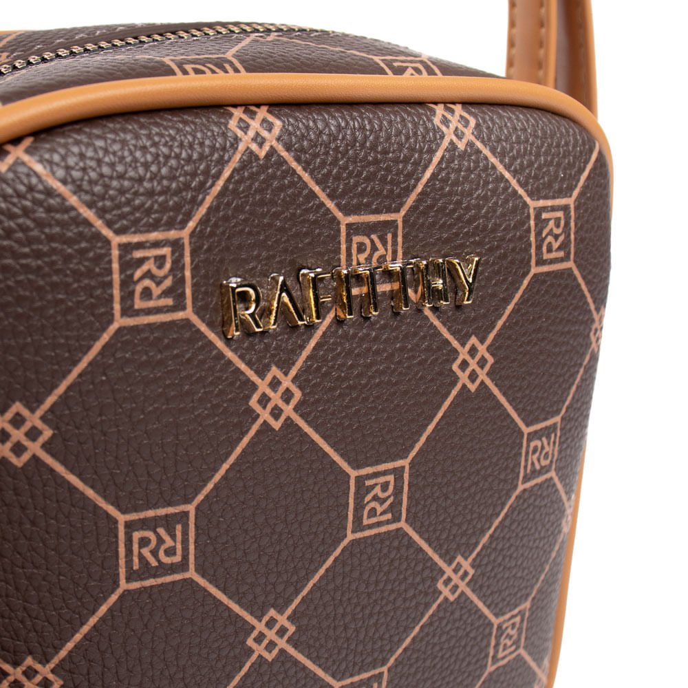 Bolsa Feminina Rafitthy Shoulder Bag Pompom Pequena Marrom Marrom 5