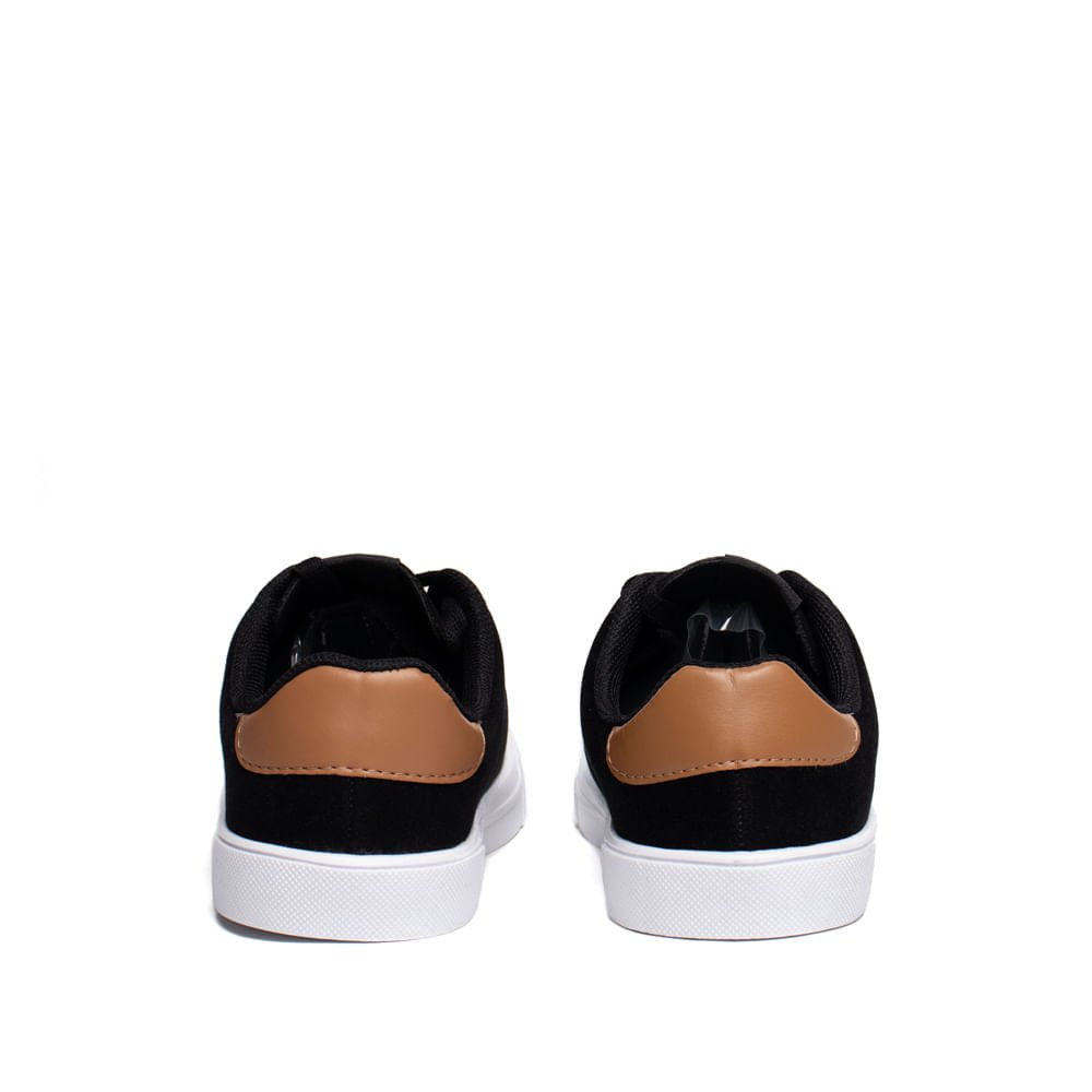 Tênis Infantil Molekinho Camurça Slip On Preto/Branco Preto 3