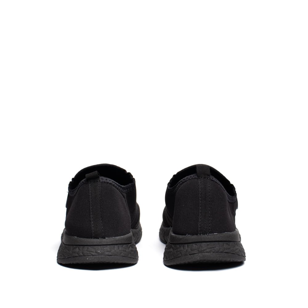 Tênis Infantil Molekinho Calce Fácil Tecido Preto/Branco Preto 3