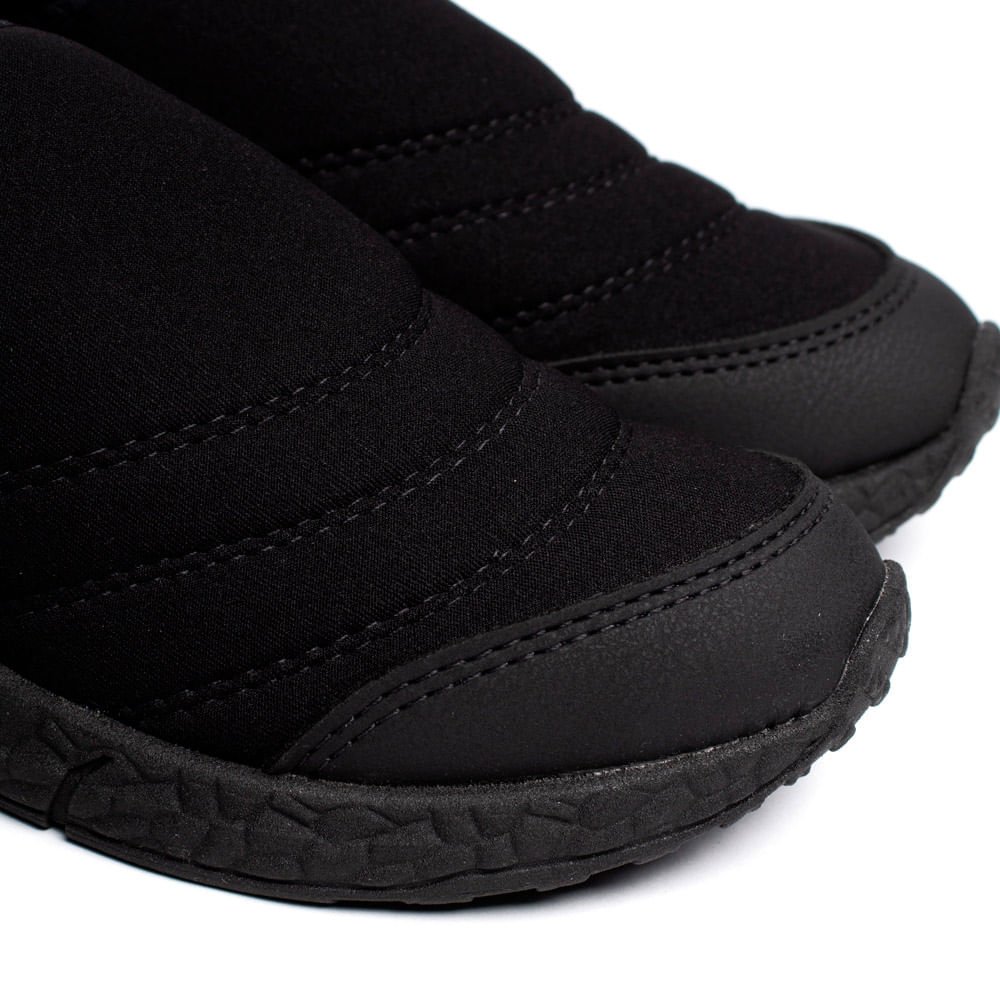 Tênis Infantil Molekinho Calce Fácil Tecido Preto/Branco Preto 5