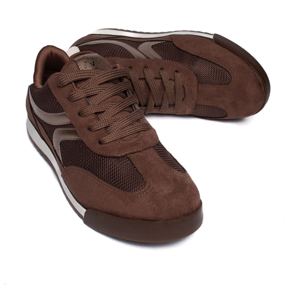 Tênis Feminino Via Marte Camurça Flatform Marrom Marrom 7