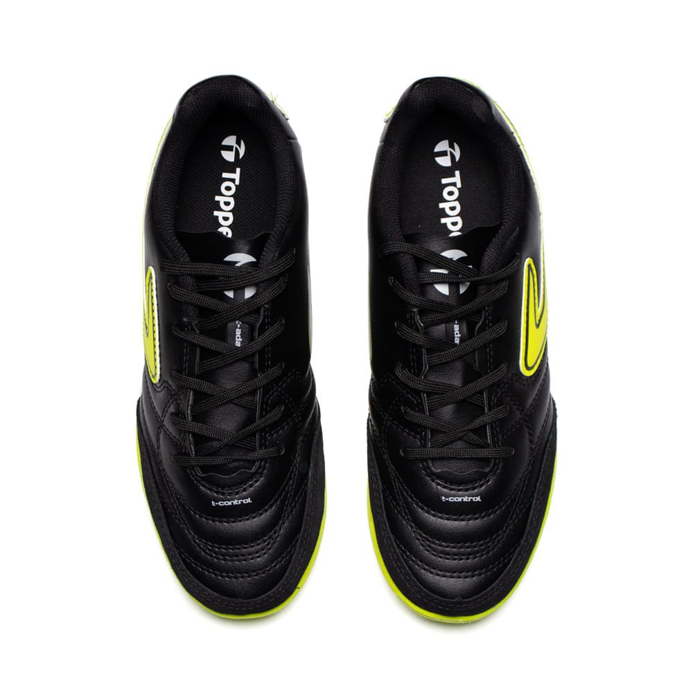 Chuteira Futsal Infantil Topper Maestro Club V Preto/Verde Preto/Verde 4