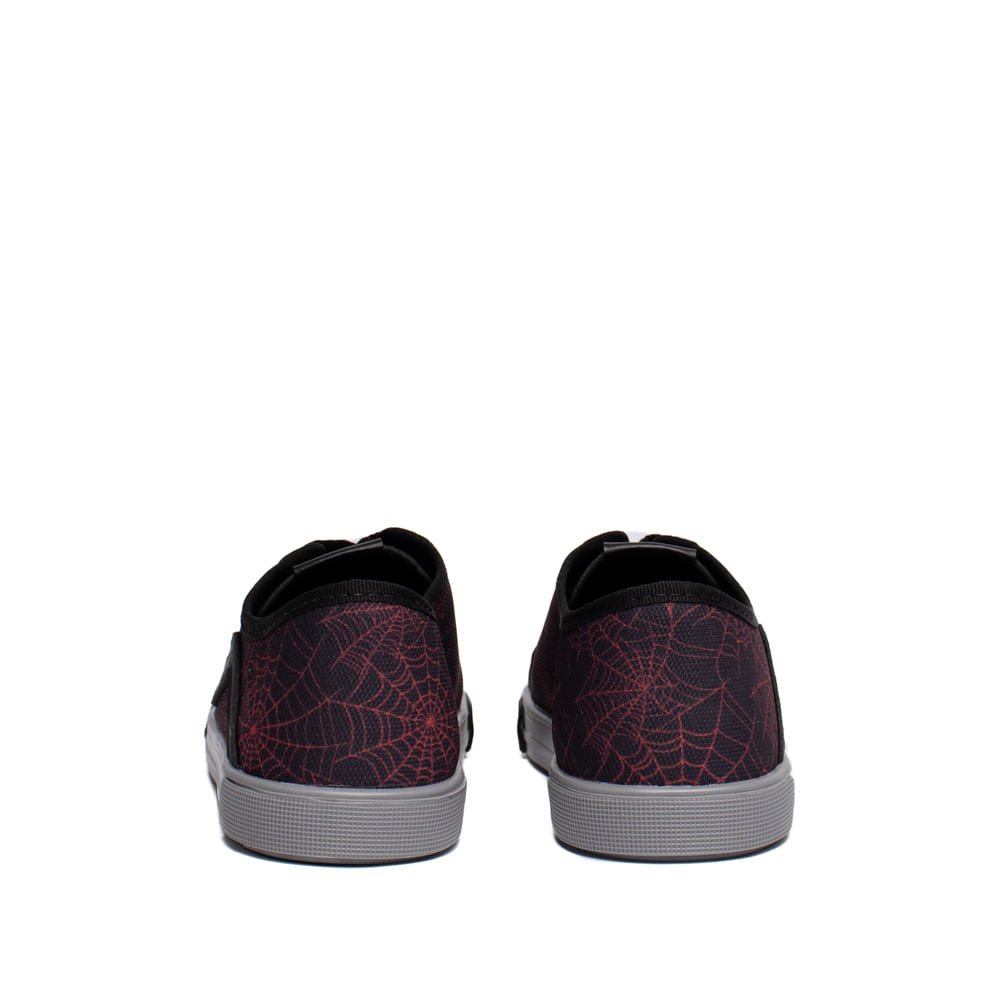 Tênis Infantil Molekinho Spider Teia Napa Preto/Vermelho Preto/Vermelho 2
