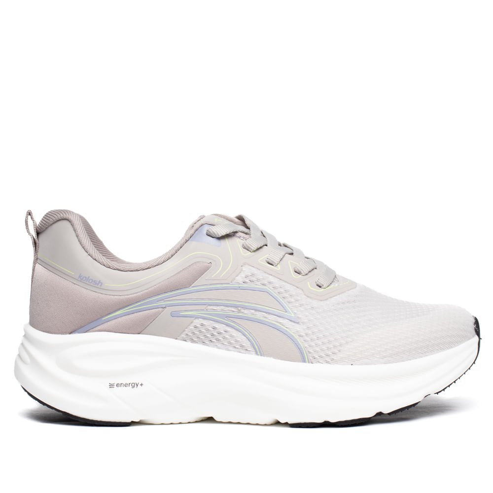 Tênis Feminino Kolosh Caminhada DuoTech Cinza/Verde