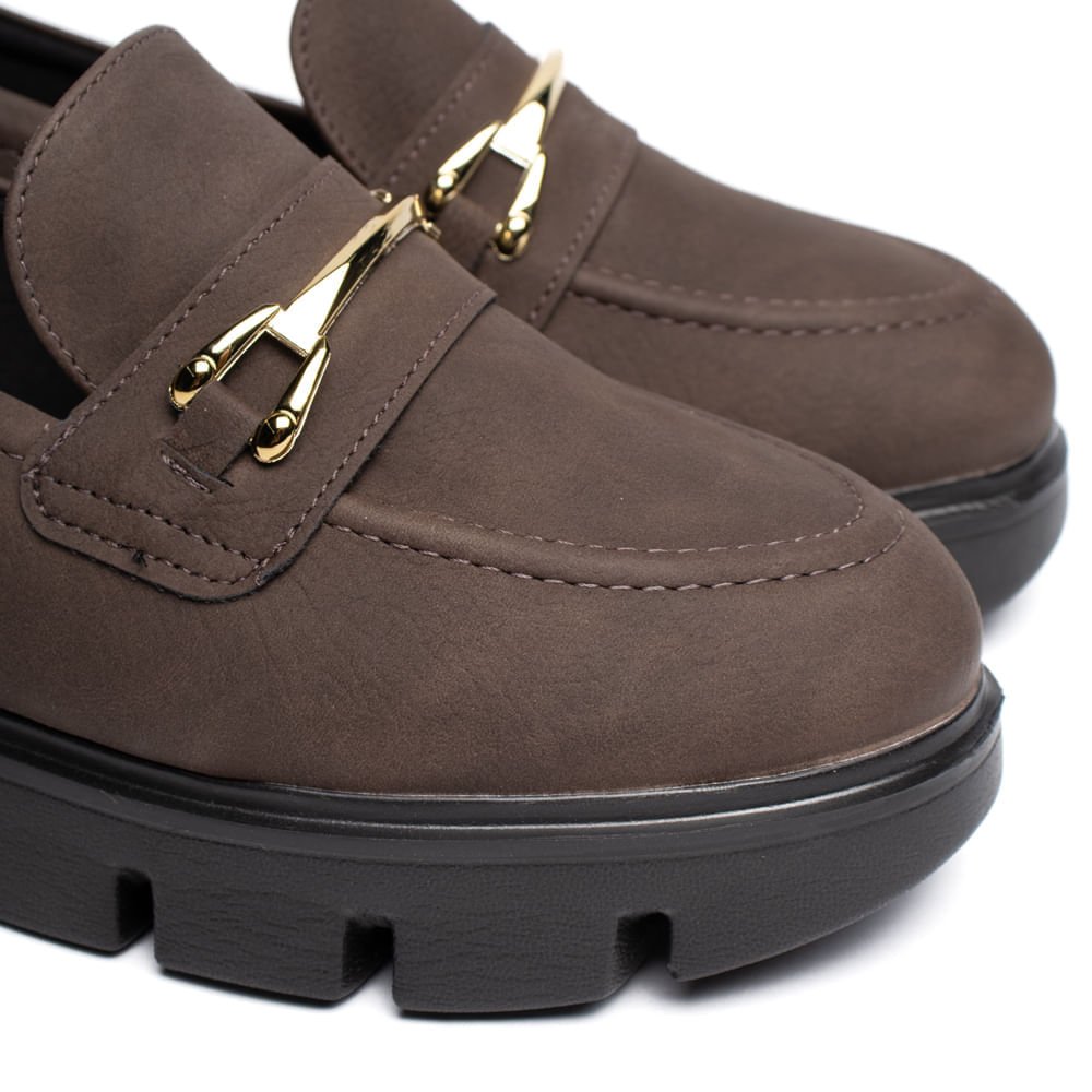 Mocassim Feminino Modare Napa Veluna Solado Tratorado Marrom Marrom 5