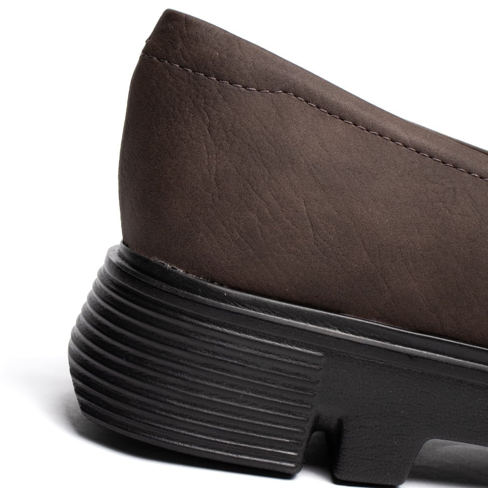 Mocassim Feminino Modare Napa Veluna Solado Tratorado Marrom Marrom 6