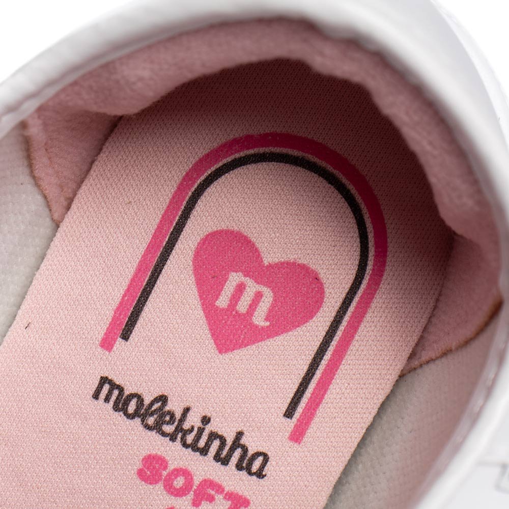 Tênis Infantil Molekinha Casual Napa Branco Branco 7