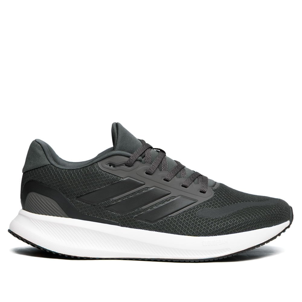 Tênis Masculino Adidas Runfalcon 5 Cloudfoam Chumbo/Preto