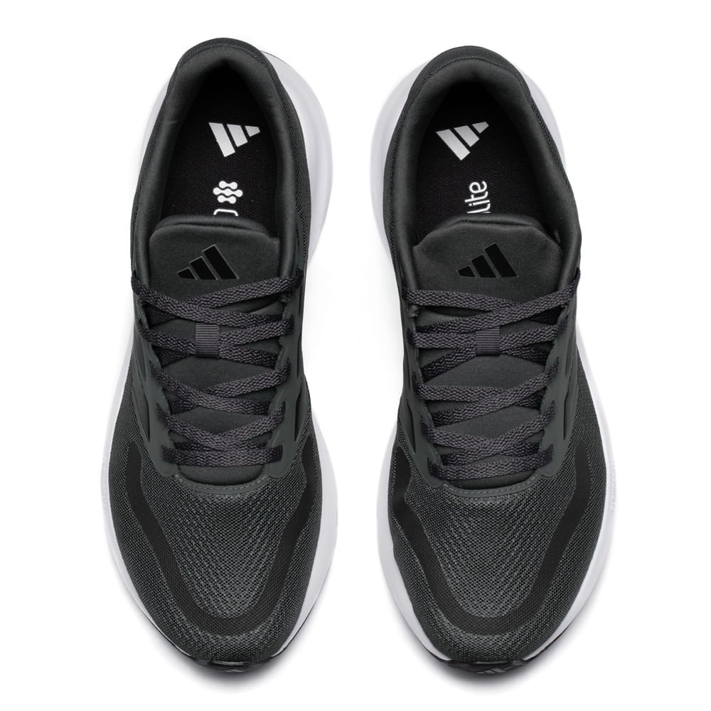 Tênis Masculino Adidas Runfalcon 5 Cloudfoam Chumbo/Preto Cinza 4
