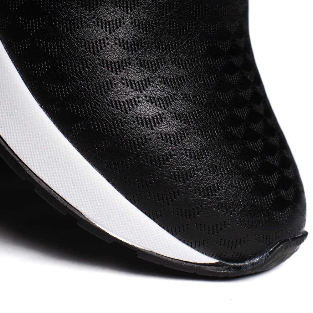 Tênis Feminino Via Marte Anabela Napa Preto/Prata Preto 5