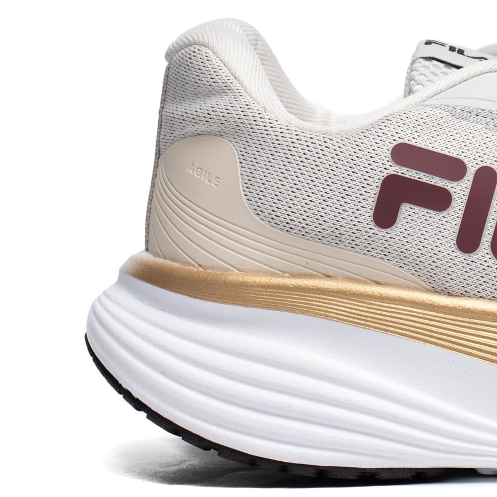 Tênis Feminino Fila Agile Treino Conforto Bege/Cinza Bege/Cinza 5