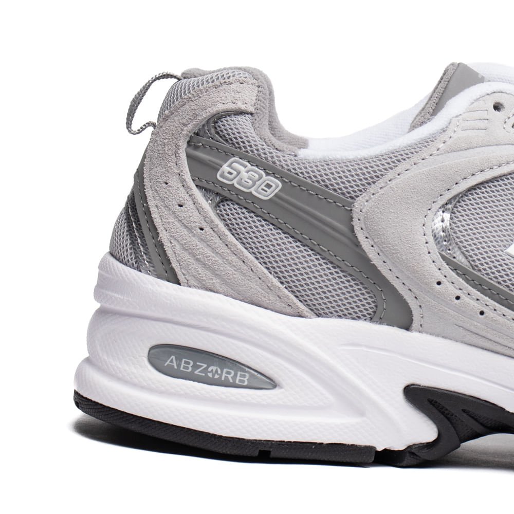 Tênis Masculino New Balance 530 ABZORB Casual Cinza Claro Cinza 5