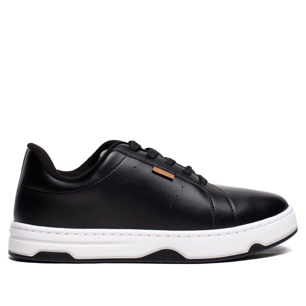 Tênis Feminino Moleca Napa Turim Casual Preto