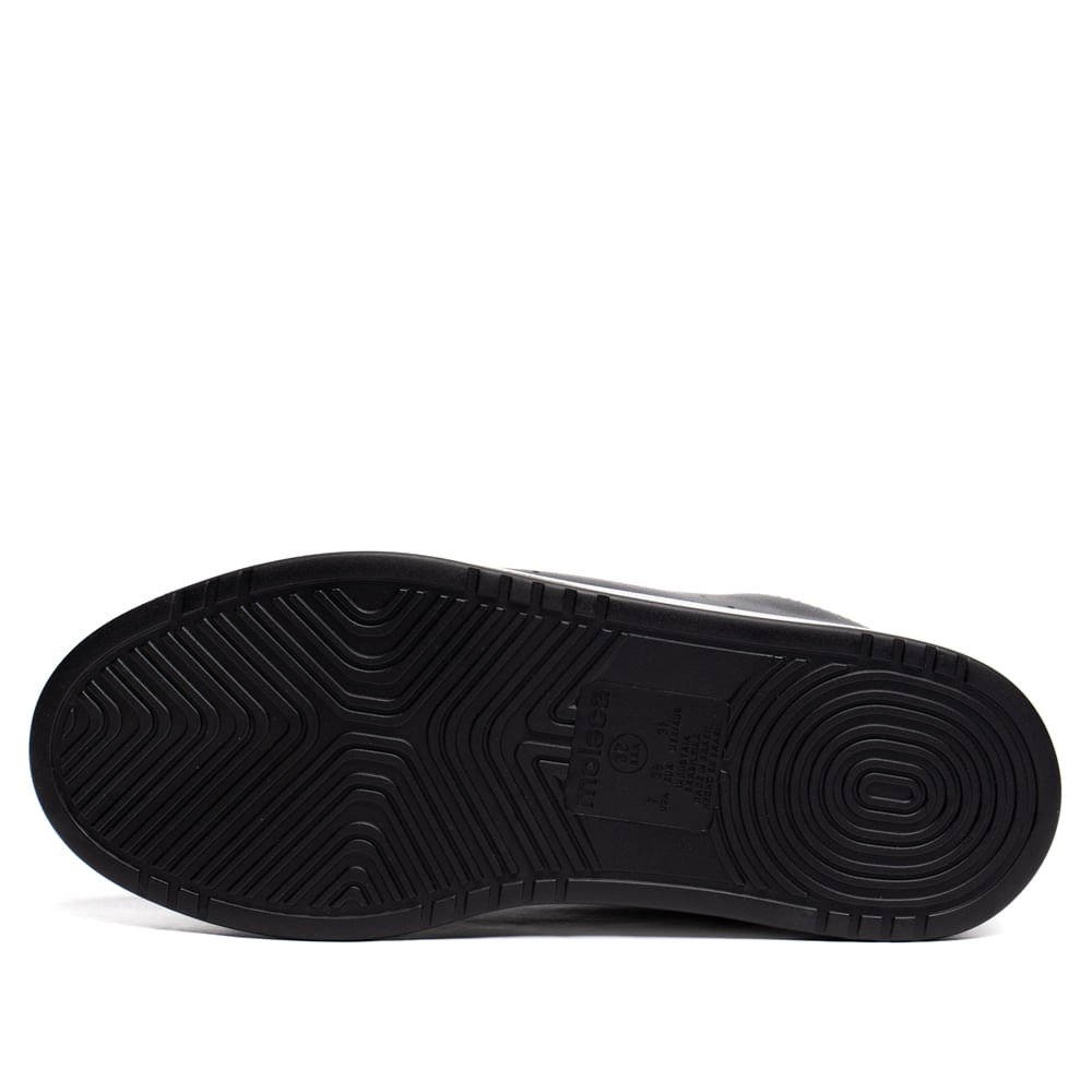 Tênis Feminino Moleca Napa Turim Casual Preto Preto 2