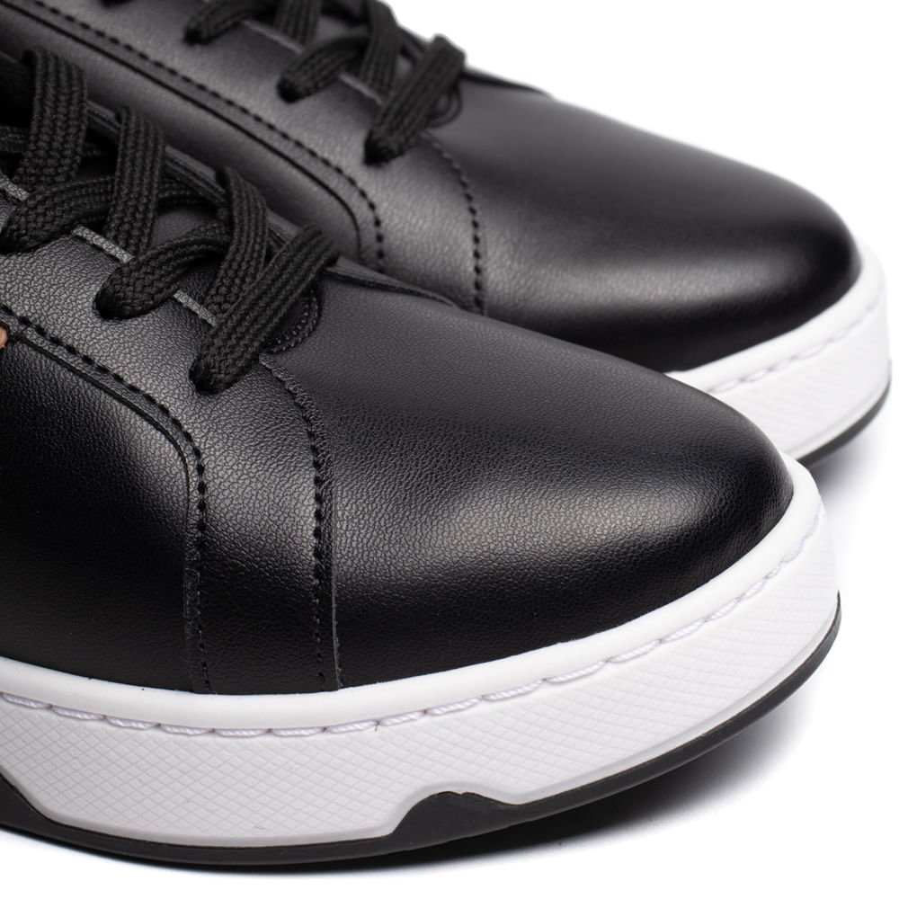 Tênis Feminino Moleca Napa Turim Casual Preto Preto 5