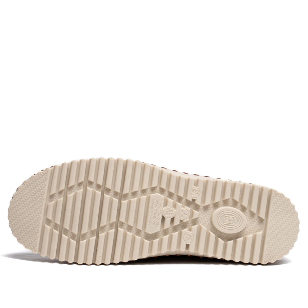 Tênis Feminino Bottero Couro Burnished Marrom/Off White Marrom 2