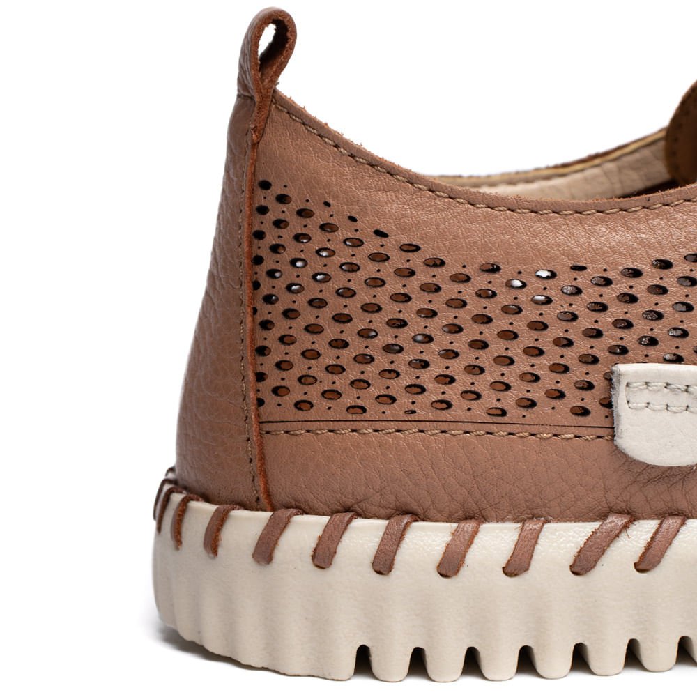 Tênis Feminino Bottero Couro Burnished Marrom/Off White Marrom 7