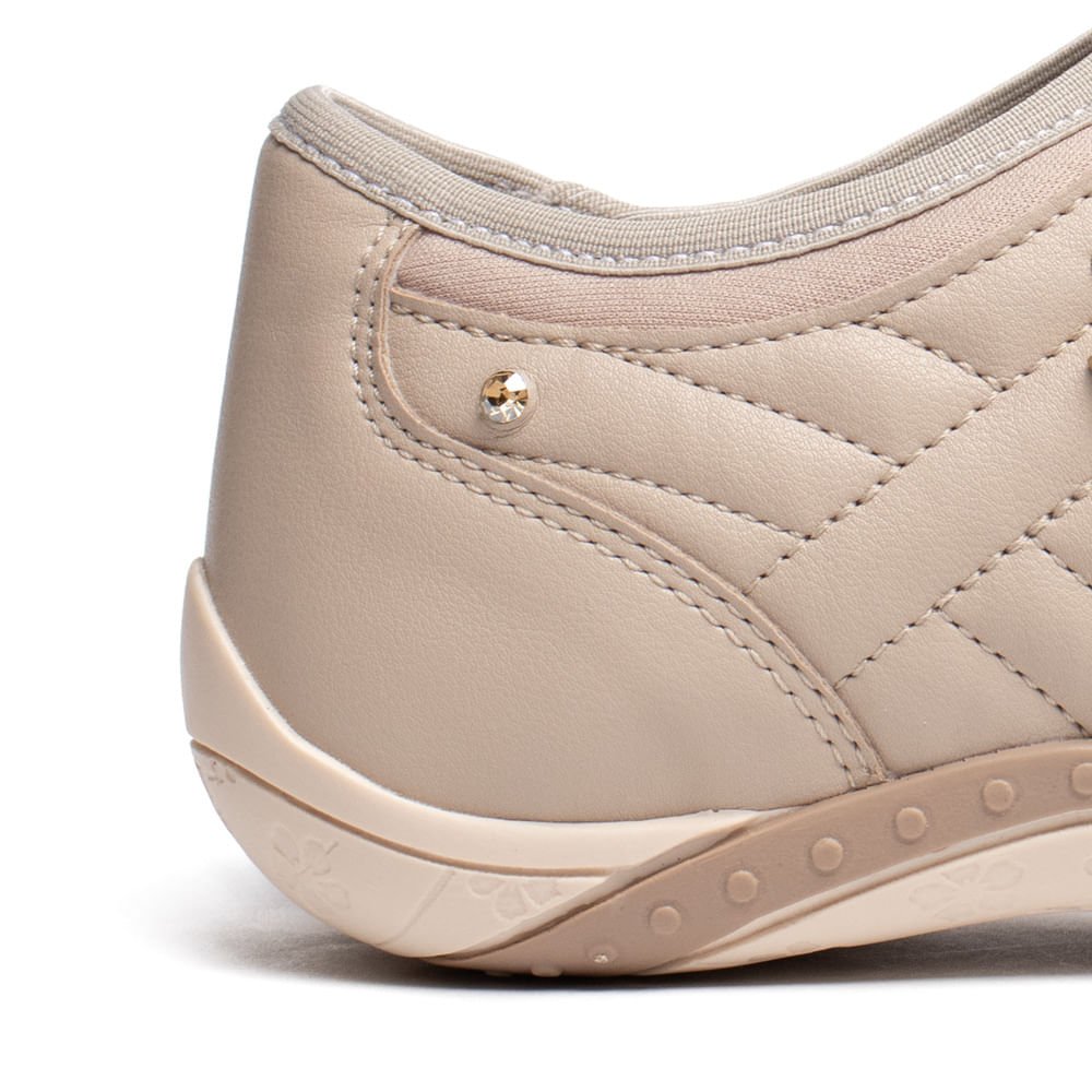 Tênis Feminino Kolosh Napa Calce Fácil Marrom Bege 5