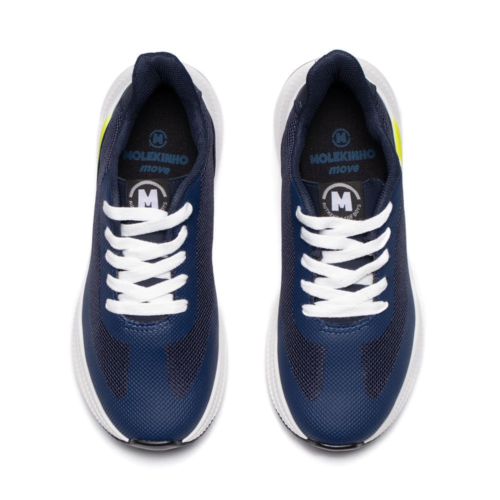 Tênis Infantil Molekinho Move Esportivo Casual Marinho Azul Marinho 4
